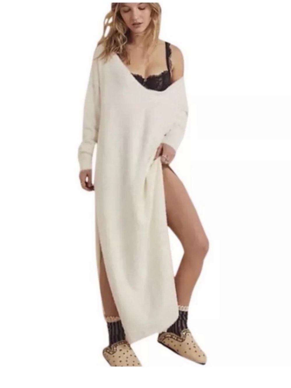Free People Intimately Girls Night In Pullover Sweater Dress